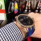 Copy Roger Dubuis Excalibur Automatic Skeleton SS Diamond Watch Gray Gummy Strap (6)_th.jpg